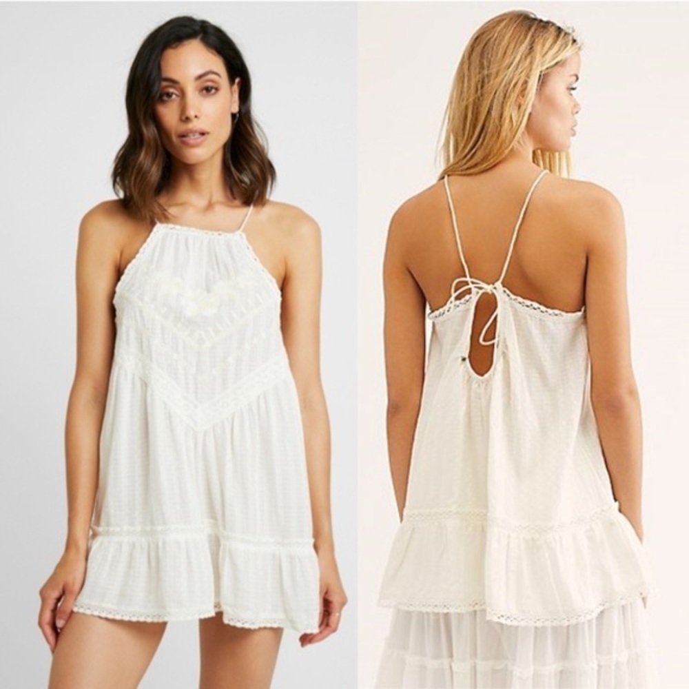 Free People Elisa Tunic in Ivory Size Small